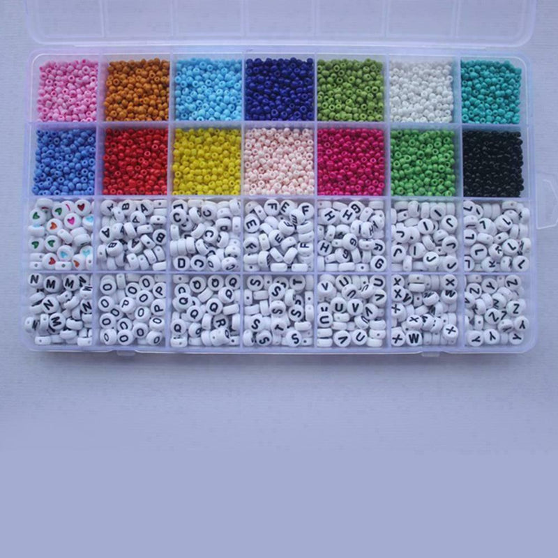 1set Cube Letter Beads Single Alphabet A-Z DIY Bracelet Jewelry Beads K6E0