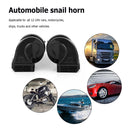 2pcs 12-24V Waterproof Snail Air Horn Loud Signal Alarm Modified Speakers