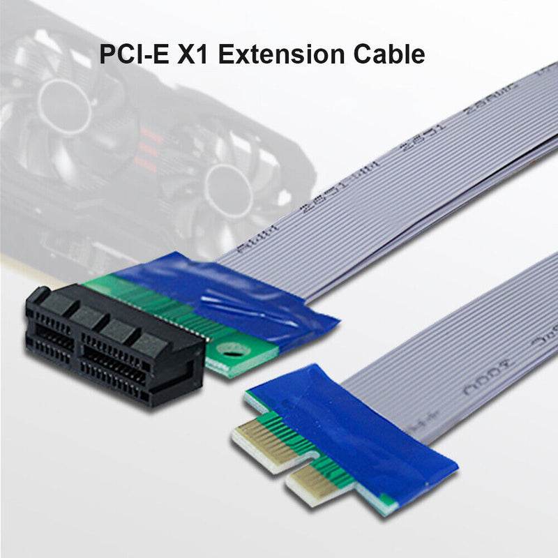 15cm PCIe 1X to 1X Extension Flexible Cable PCIE PCI Express Riser Card Extender