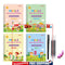 Practice Copybook English Tracing Book Set (Alphabet Number Math Drawing)