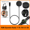 100cm Replacement Type-C PD Fast Charging Cable for Garmin Fenix 7 7S 7X 6 5 5X