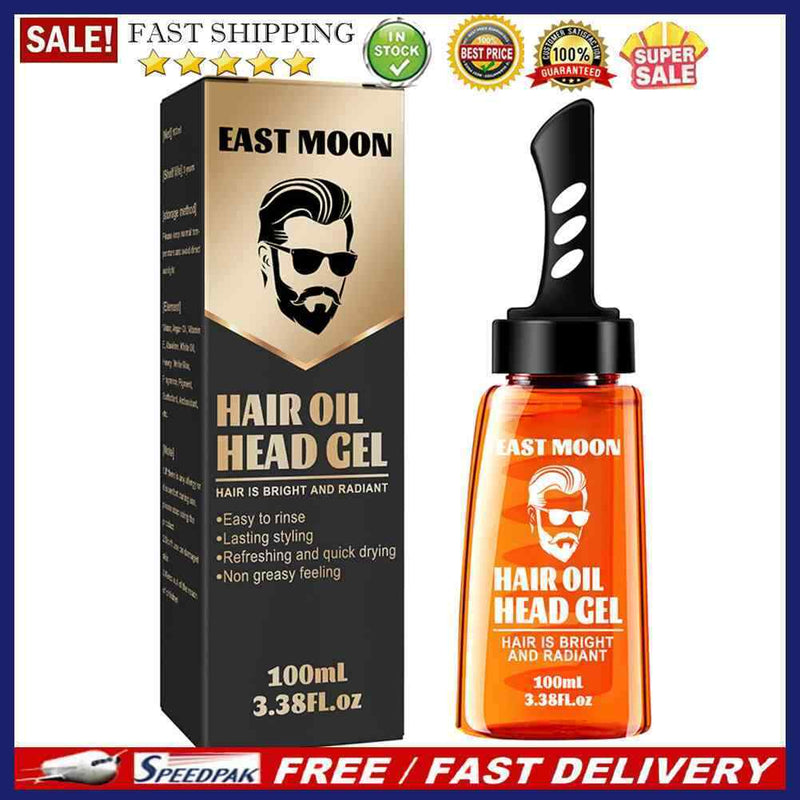 Long-lasting Hold Hair Gel Quick-drying Non-greasy Highly Men Hair Moisturizi