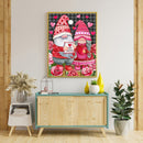 5D Kit Rhinestone Pictures DIY Christmas Gnome Full Square Drill Diamond Craft