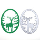 Christmas Elk Cutting Dies Stencils Scrapbook Embossing DIY Craft Album -160937
