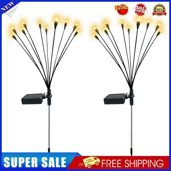 Creative Solar Lamp Convenient Use Yard Decor for Outdoor (Warm Light+10LED