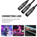 50cm 3 Pin Jack XLR Female to Dual XLR Male Y Splitter Adapter Cable Conver