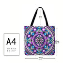 Jumpcar Mandala Printed Shoulder Shopping Bag, Casual Large Handbag (40