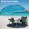 Beach Umbrella Table Tray Snack Water Cup Holder Beverage Bottle Holder