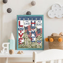 Paint by Number Oil Drawing Flower and Banner Gifts for Handicraft Enthusiast