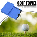Golf Towel 41x54cm Tri-Fold Microfiber Waffle Towel Sweat-absorbent (Blue) Newly