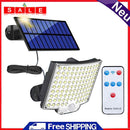 LED Solar Lights PIR Motion Sensor 3 Mode Waterproof Outdoor Sunlight Wall Lamp