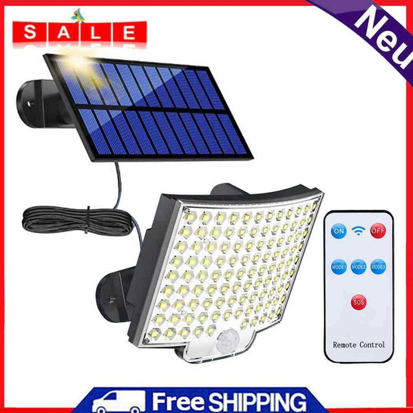 LED Solar Lights PIR Motion Sensor 3 Mode Waterproof Outdoor Sunlight Wall Lamp