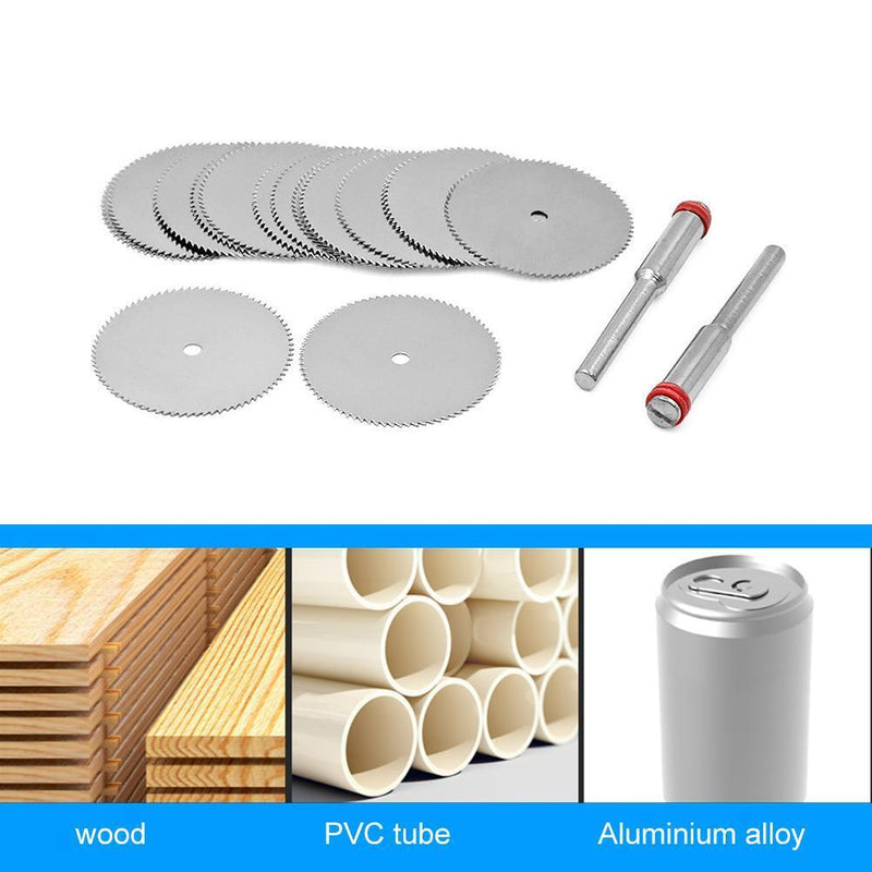 10pcs Woodworking Round Saw Blades Wood Disc Rotary Cutting Tool (22mm)