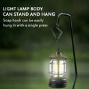 Outdoor Camping Light Retro USB Hanging Atmosphere Home Table Lamp (Black) Newly