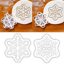 Stamp Biscuit Mold Christmas Snowflake Cookie Cutter Cookie Embosser Mold