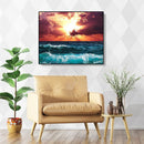 Painting By Numbers Kit DIY Waves Clouds Canvas Oil Wall Art Picture Orname