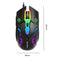 Wired Mouse 6-Key 3200 DPI Luminous Gamer Mice E-Sports Mechanical Mouse