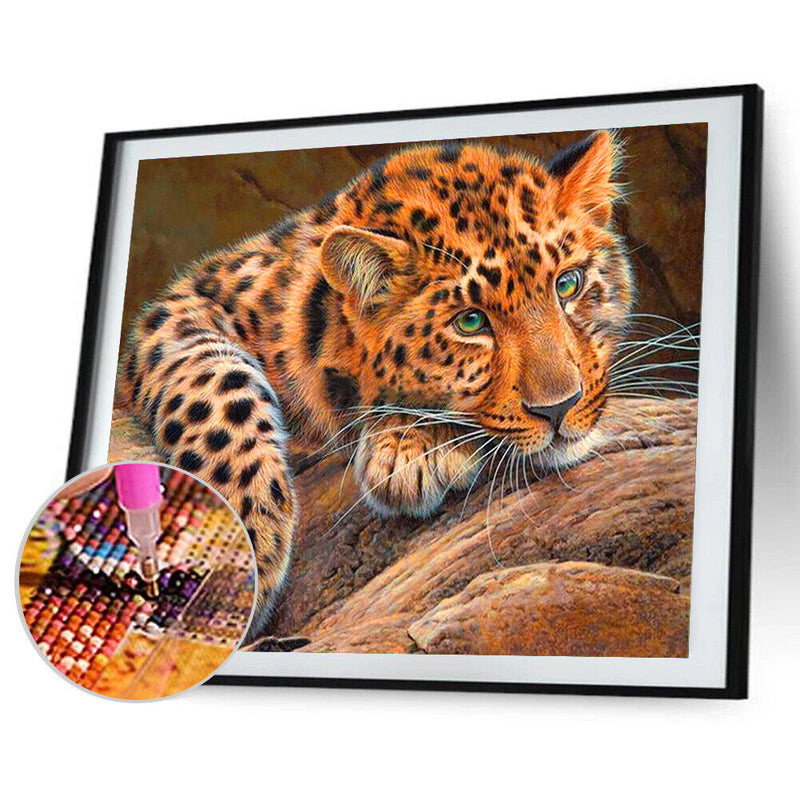 #A Diamond Painting 5D DIY Full Round Drill Animal Mosaic Picture Crafts Art K