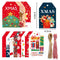 Wrapping Santa Claus Xmas Decorations Christmas Tags Hanging Label Gift Cards