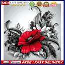 Flower Oil Paint By Numbers DIY Canvas Wall Picture Home Decorations Unframed