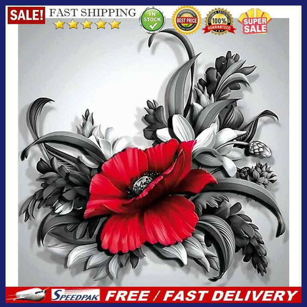 Flower Oil Paint By Numbers DIY Canvas Wall Picture Home Decorations Unframed