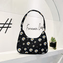 Fashion Flower Daisy Women Handbag Nylon Small Underarm Shoulder Tote Bags