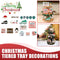 Christmas Sign Wood Table Decoration Farmhouse Tiered Tray Decor Ornament~