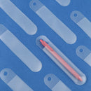 Business Affairs Frosted Round Glossy Translucent Pencil Bag Plastic Pen Pouch