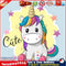 Full Drill DIY Round Diamond Painting Cartoon Color Horse Cross Stitch Kit Newly