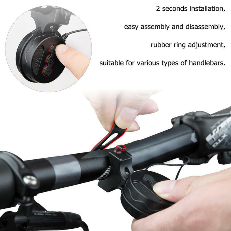 Electric Cycling Bells Waterproof MTB Bicycle Bike Handlebar Horn Ring Bell Part