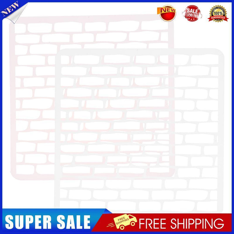 Handmade DIY Coffee Stencils Template Strew Pad Duster Spray(18 Bricks)