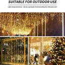 Xmas LED Fairy Remote Control Curtain String Light (Normal)(Warm Light) Newly