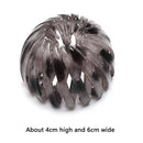 Women Bun Hair Claw Expanding Ponytail Buckle Bird Nest Hair Clip (Grey)