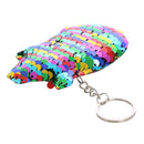 Sequins Pig Keychain Car Backpack Accessories Keyring Pendants (Multicolor)