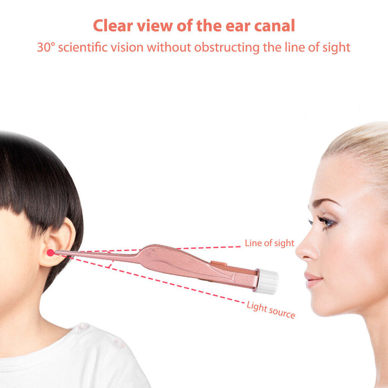 Narrow Ear Picker Cleaner Set with LED Light Ear Narrow Remover Earpick Sc