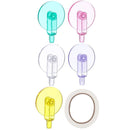 6 x Colorful Dot Drills, Pen Wheel, Diamond Painting Roll with Tape