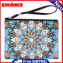 DIY Mandala Special Shaped Diamond Painting Women Wristlet Wallet Zipper Clutch