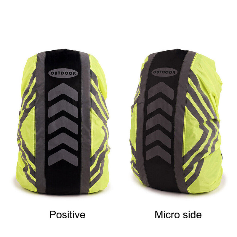 Backpack Rain Cover Reflective Waterproof Climbing Bag Dust Raincover (M) Newly
