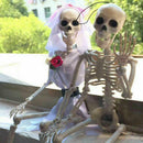 Poseable Human Skeleton Prop Halloween Party Decoration Plastic Durable C9C0