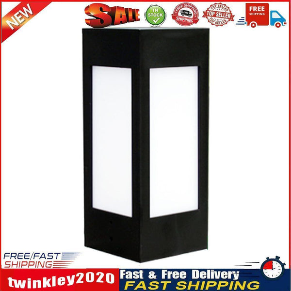 Solar Fence Post LED Cap Light Waterproof Street Garden Lamp (Warm White) Newly