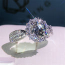 Big Diamond Ring Engagement Rings Diamond Ring for Women White Stone Ring