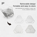 Outdoor BBQ Grill Stove Portable Detachable Triangle Steel Camping Picnic Stoves