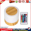 LED Night Light 7 Colors USB Bedside Living Room Table Lamp (Remote Wood) Newly