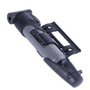 Portable Folding Bicycle Air Pump Inflator for Presta Schrader Valve Grey