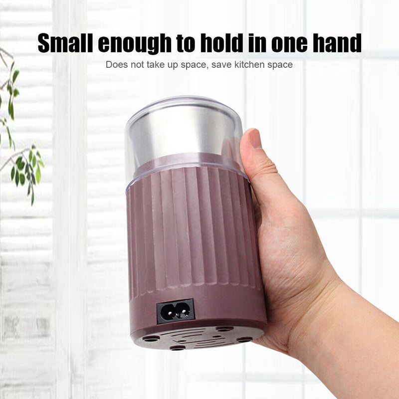 Electric Multigrain Coffee Bean Grinder Nut Spice Grinding Machine (Brown) Newly
