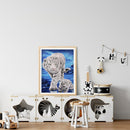 5D Rhinestone Pictures DIY Tigress Full Round Drill Diamond Painting Artwork Kit