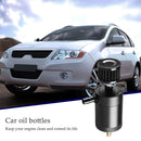 Reservoir Oil Fuel Catch Can Kit 2 Port Oil Tank w/ Drain Valve Breather Filter