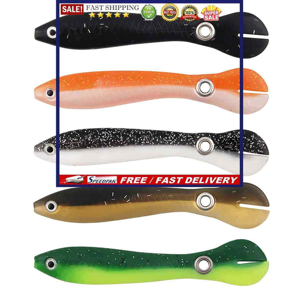 Fishing Lures Jerk Shad Bait Soft Plastic Swimbait for Bass Fishing Pack of