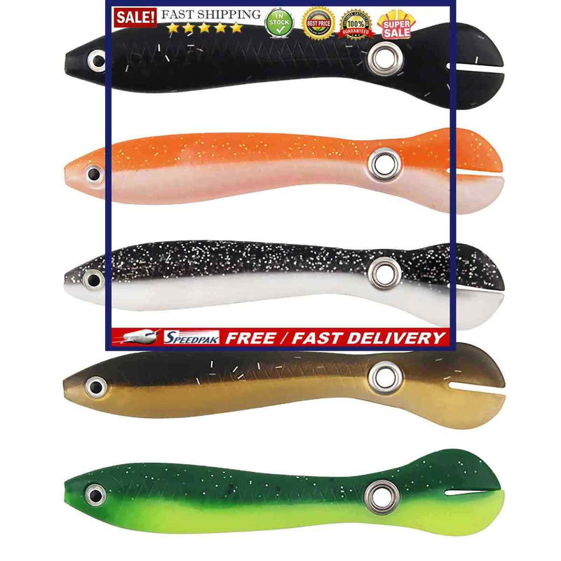 Fishing Lures Jerk Shad Bait Soft Plastic Swimbait for Bass Fishing Pack of