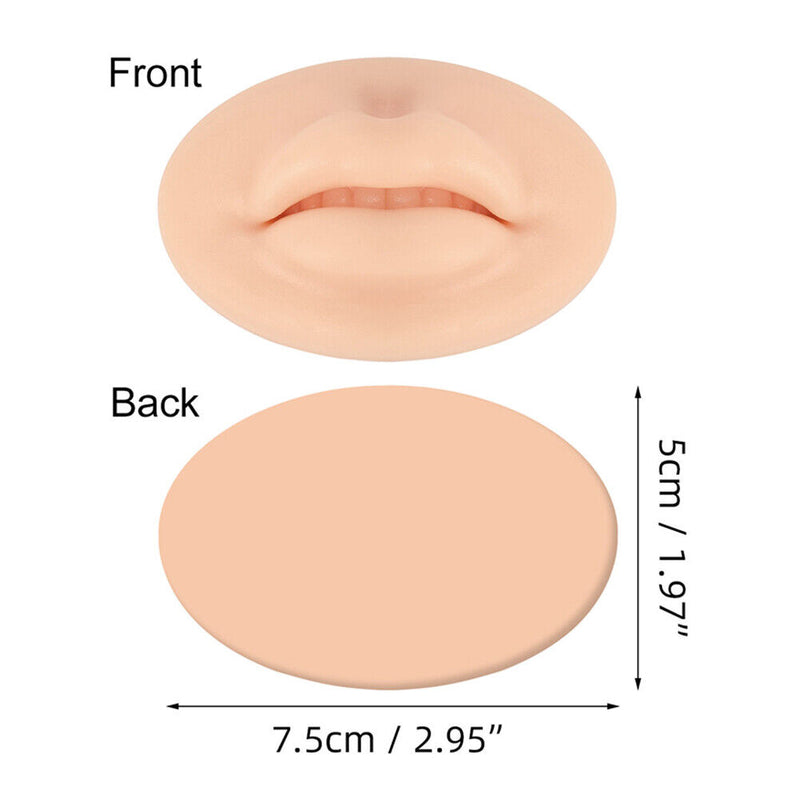 Silicone Mouth Lips Tattoo Practice Skin Learners Permanent Makeup Practice Lips